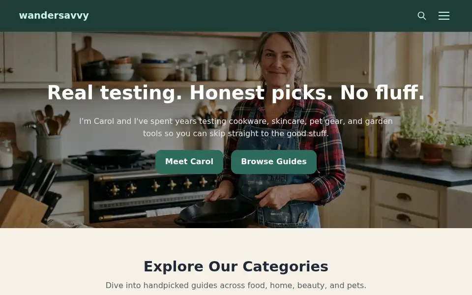 Screenshot of wandersavvy.com