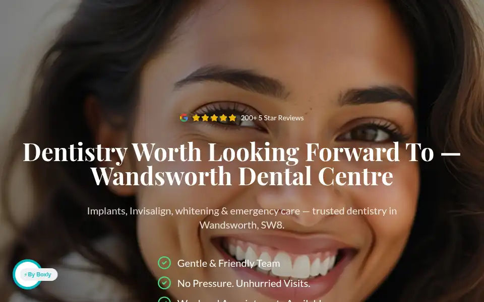 Screenshot of wandsworth-dentalcentre.co.uk