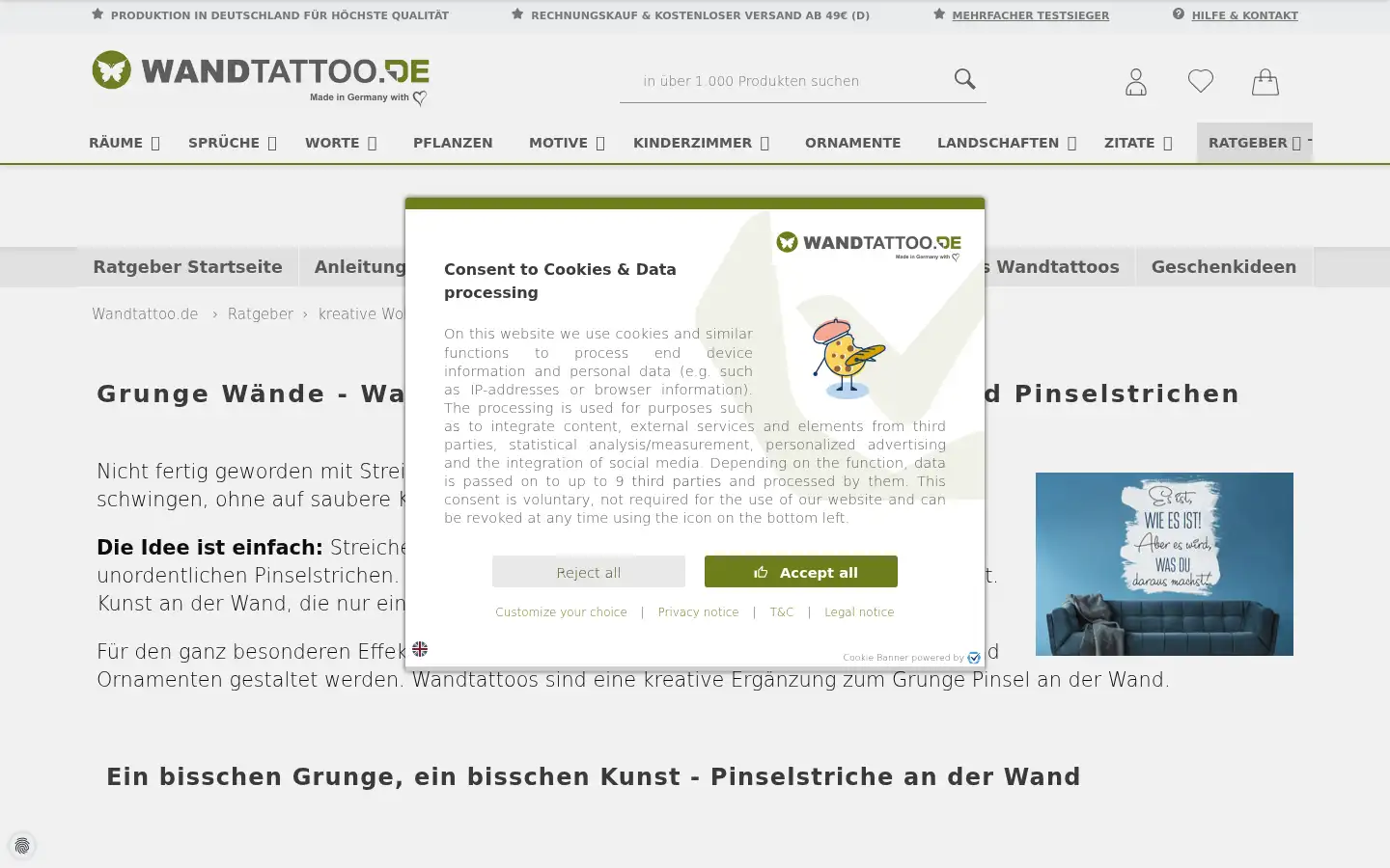Screenshot of wandwerke.de