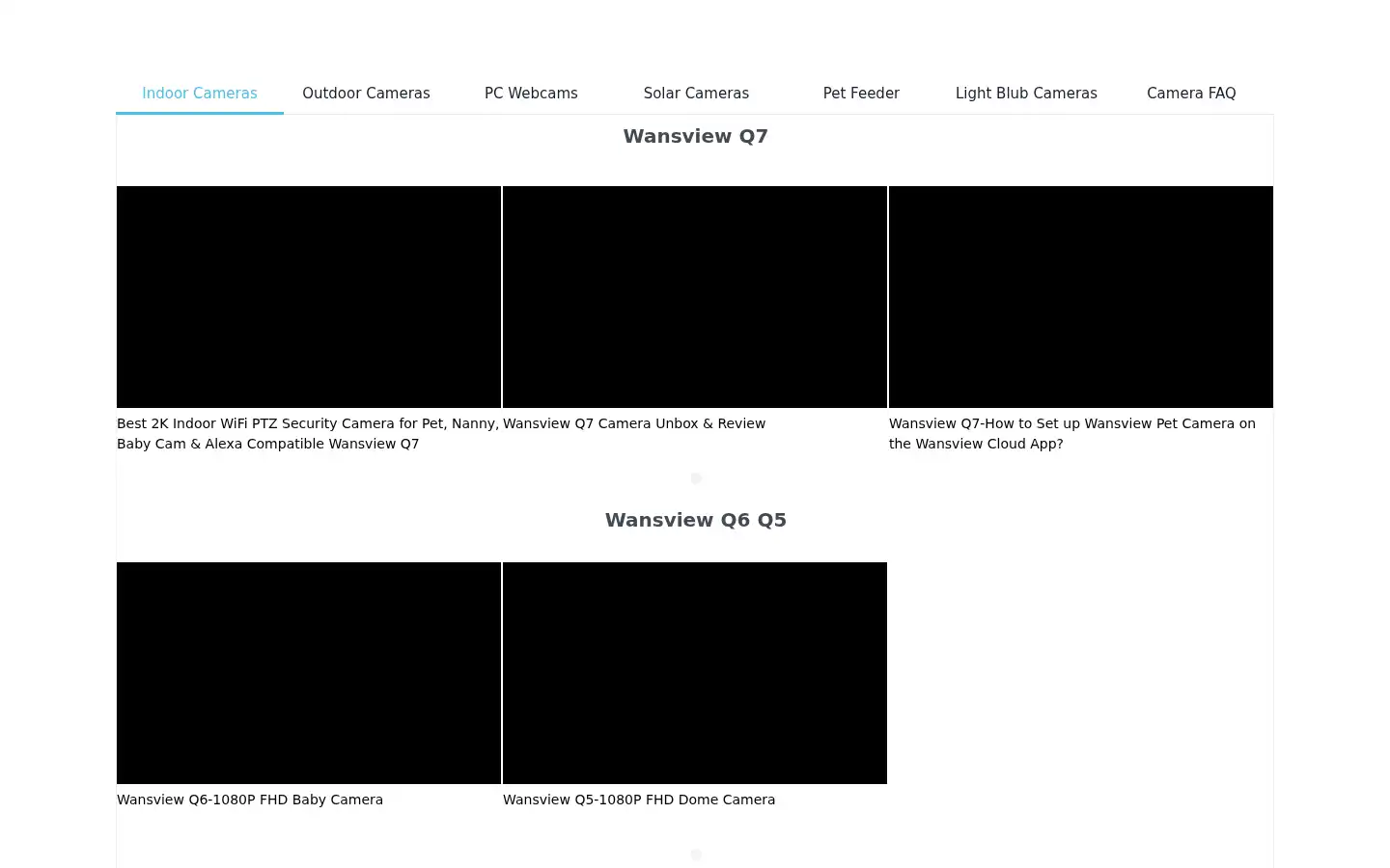 Screenshot of wansview.com