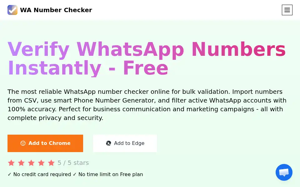 Screenshot of wanumberchecker.whatsabot.com
