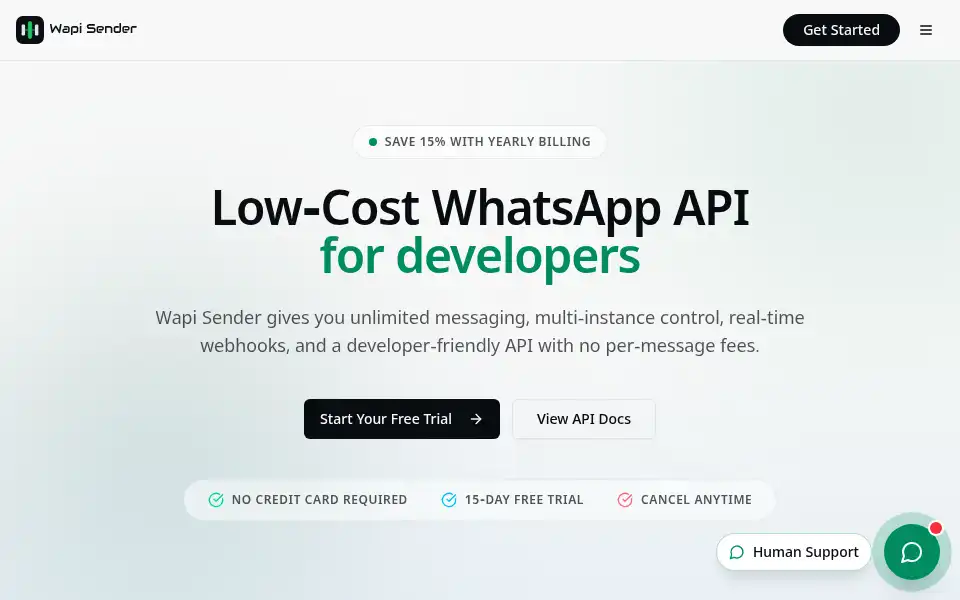 Screenshot of wapisender.com