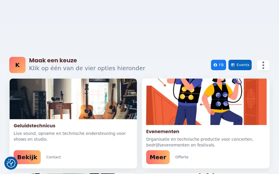 Screenshot of ward-events.com