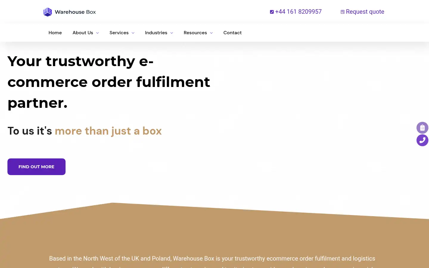 Screenshot of warehousebox.net