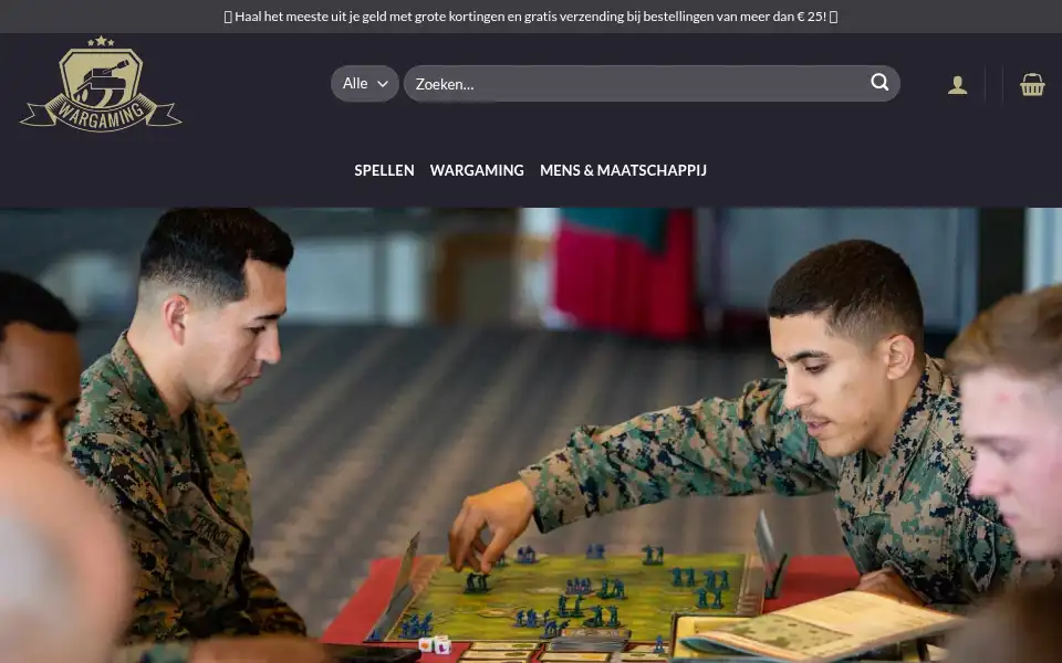 Screenshot of wargameverkoop.com