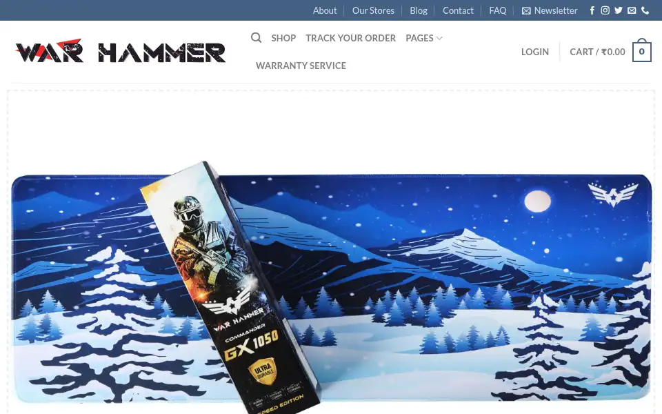 Screenshot of warhammer.in