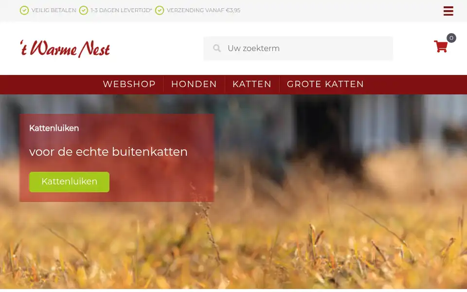 Screenshot of warmenest.nl