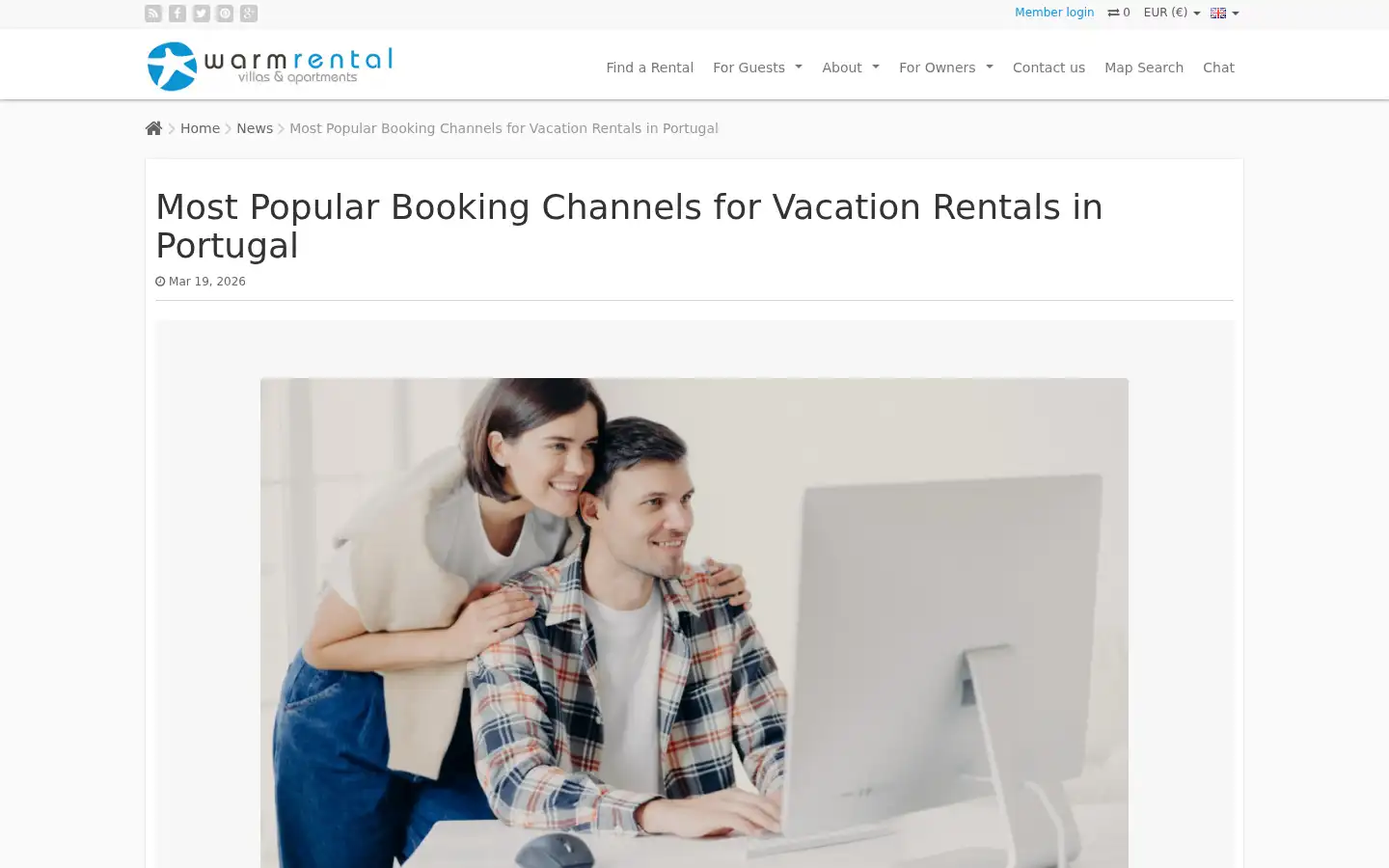 Screenshot of warmrental.com