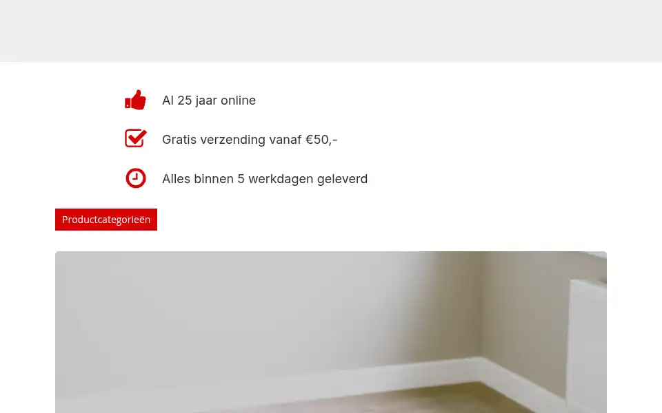 Screenshot of warmtekabel.nl