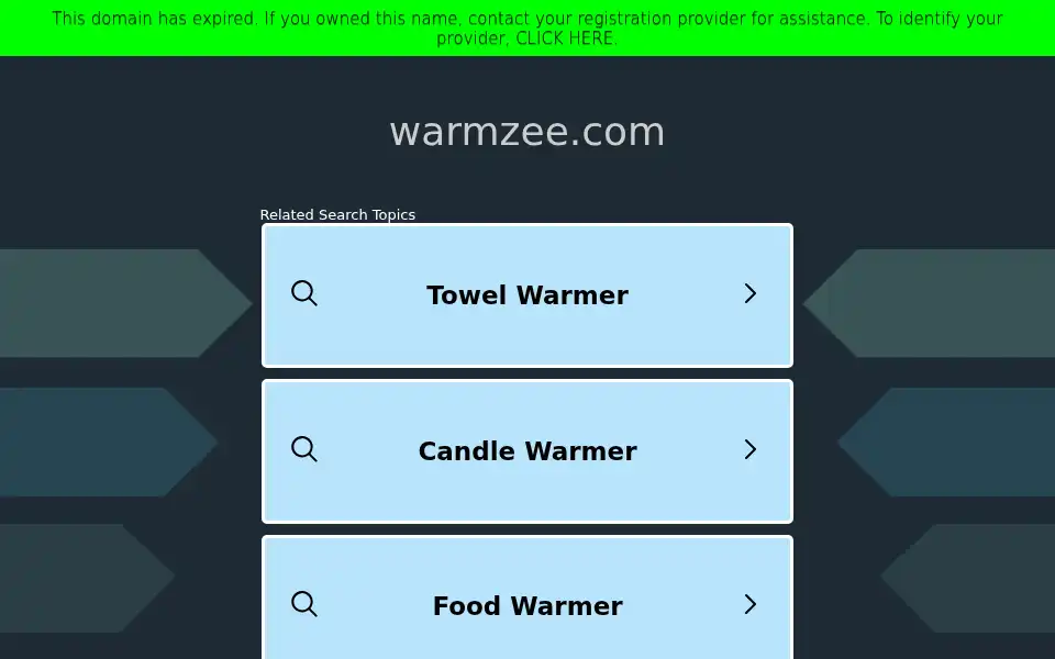 Screenshot of warmzee.com