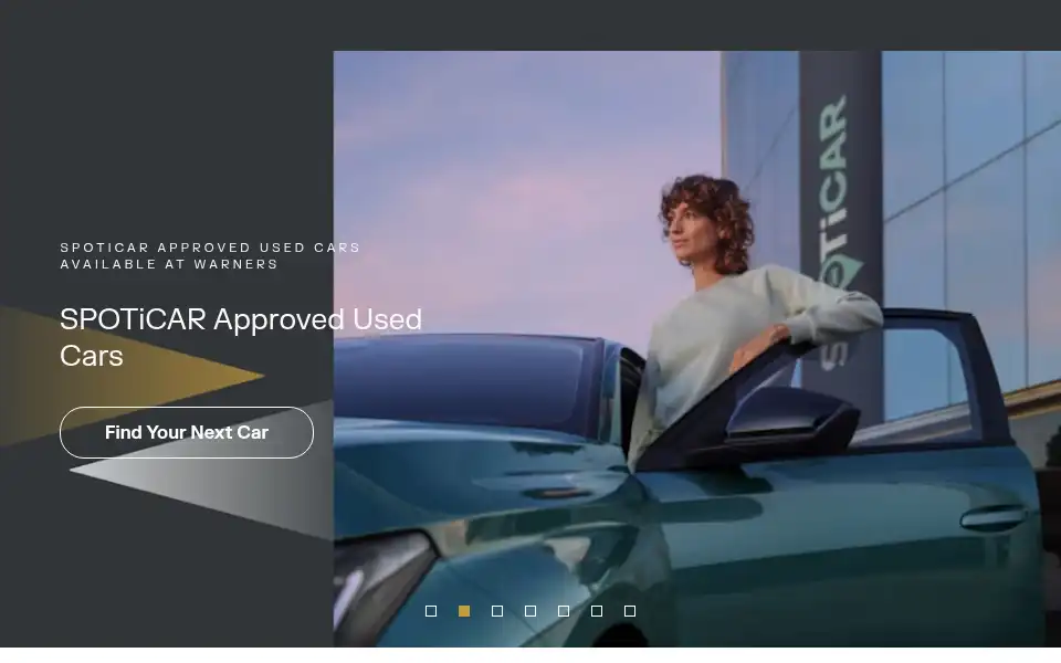 Screenshot of warnerscars.co.uk