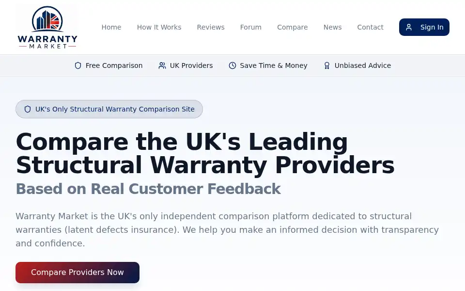 Screenshot of warranty-market.com