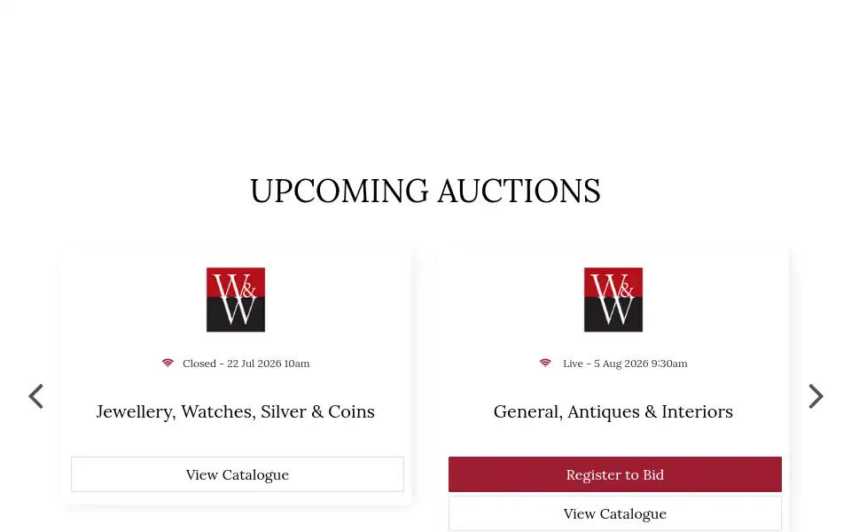 Screenshot of warrenandwignall.co.uk