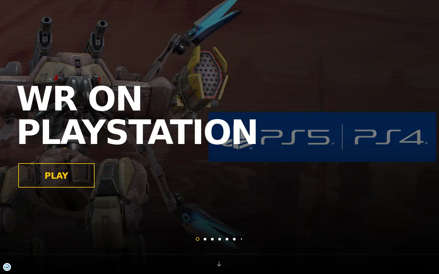 Screenshot of warrobots.com