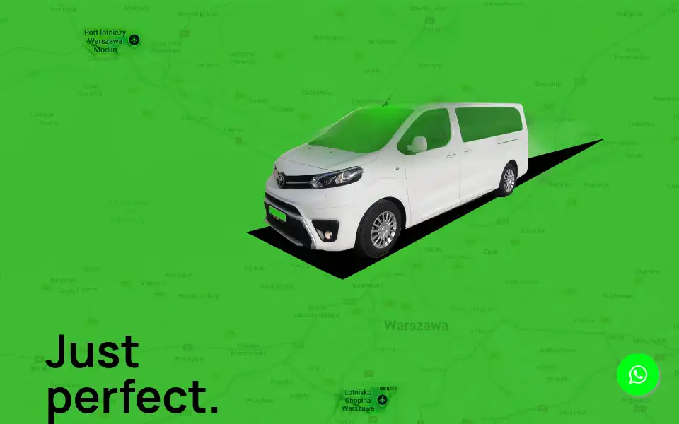 Screenshot of warsawairporttransfer.com