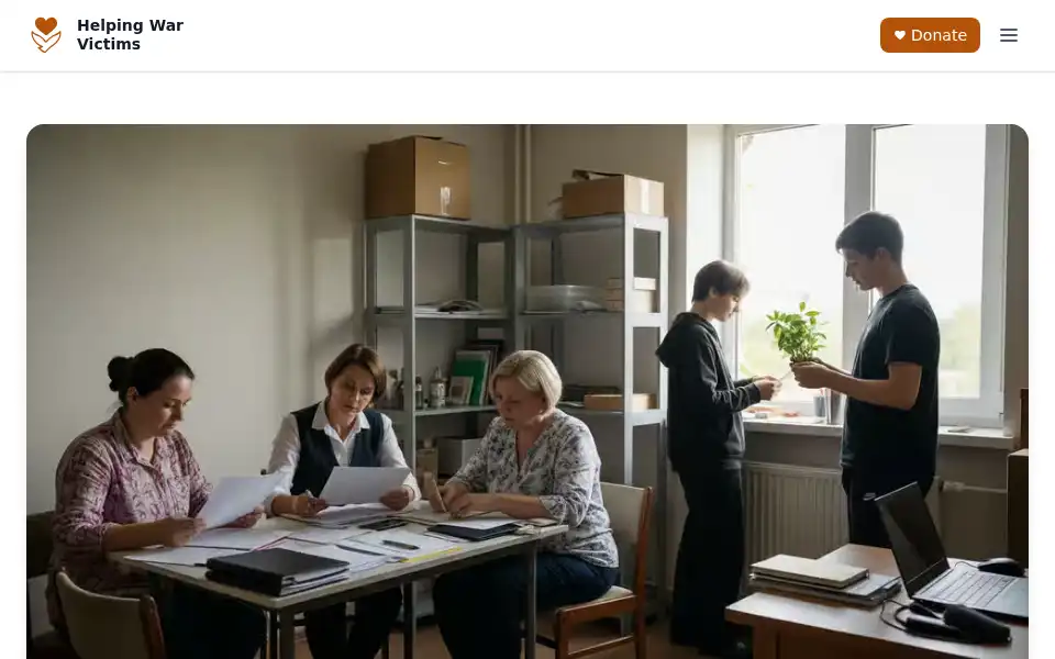 Screenshot of warvictimsfund.com