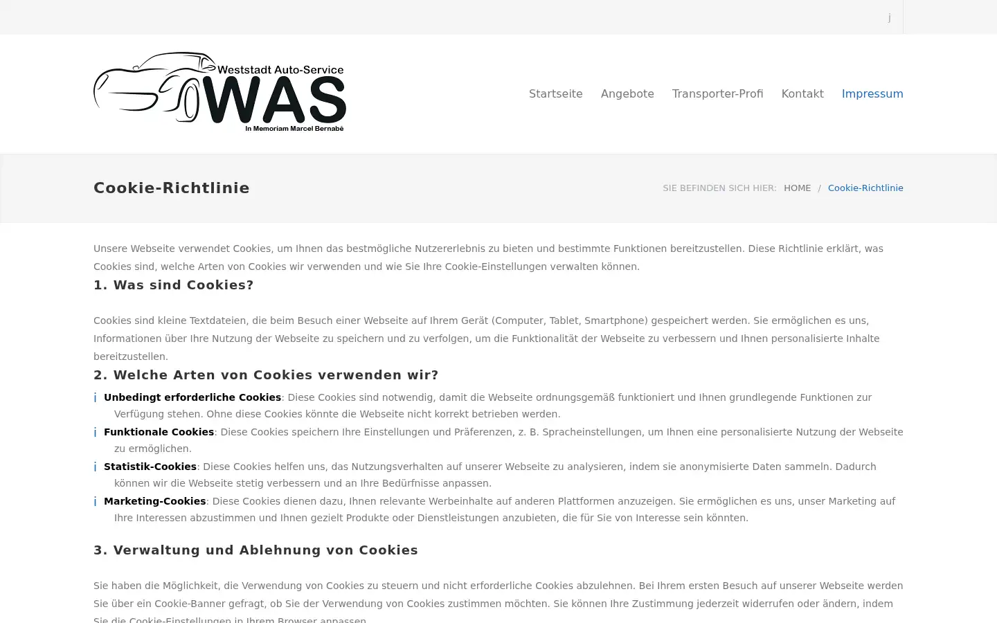 Screenshot of was-baden.de