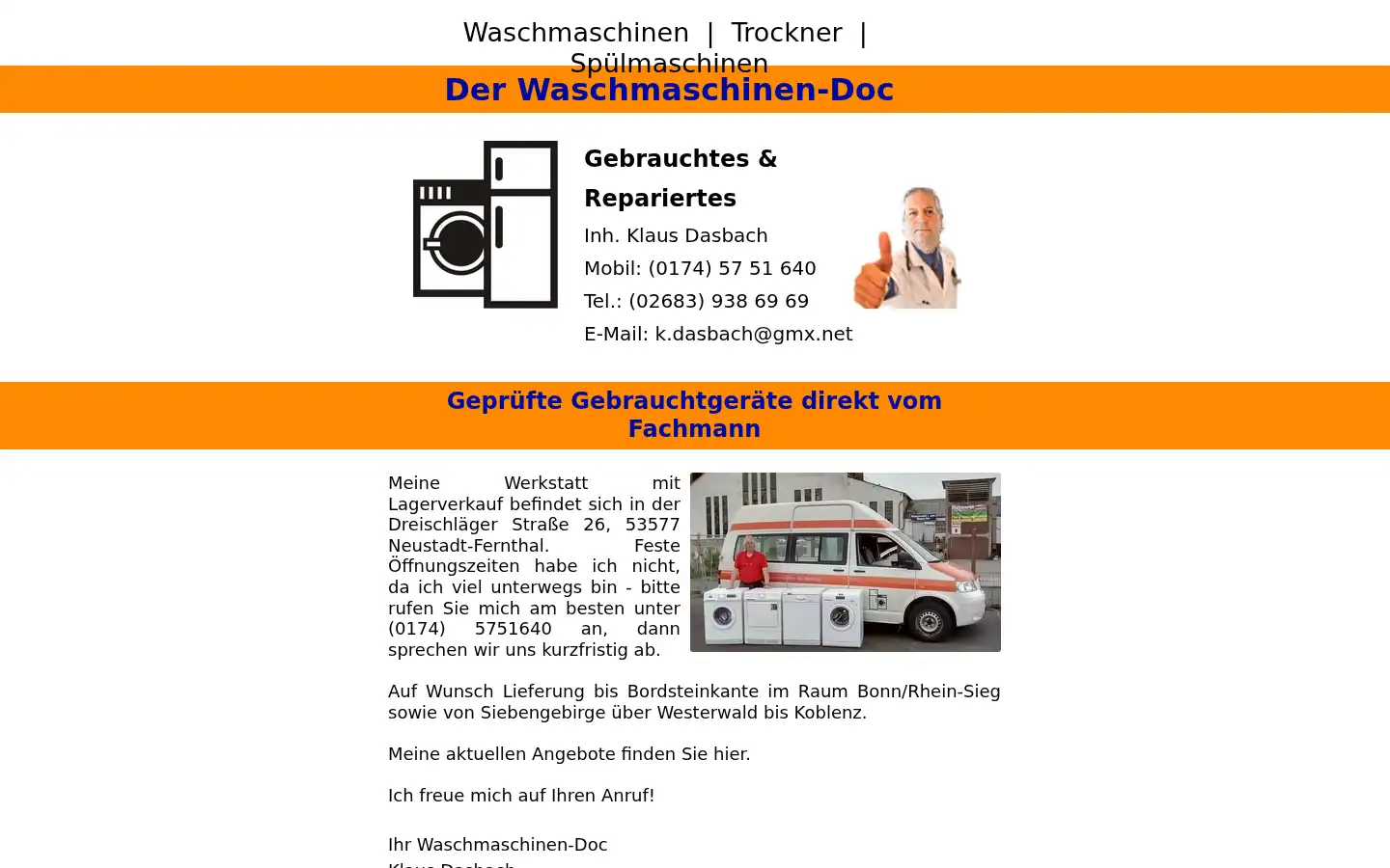 Screenshot of waschmaschinen-doc.eu