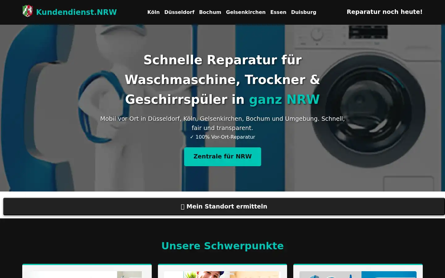 Screenshot of waschmaschinen-kundendienst.nrw