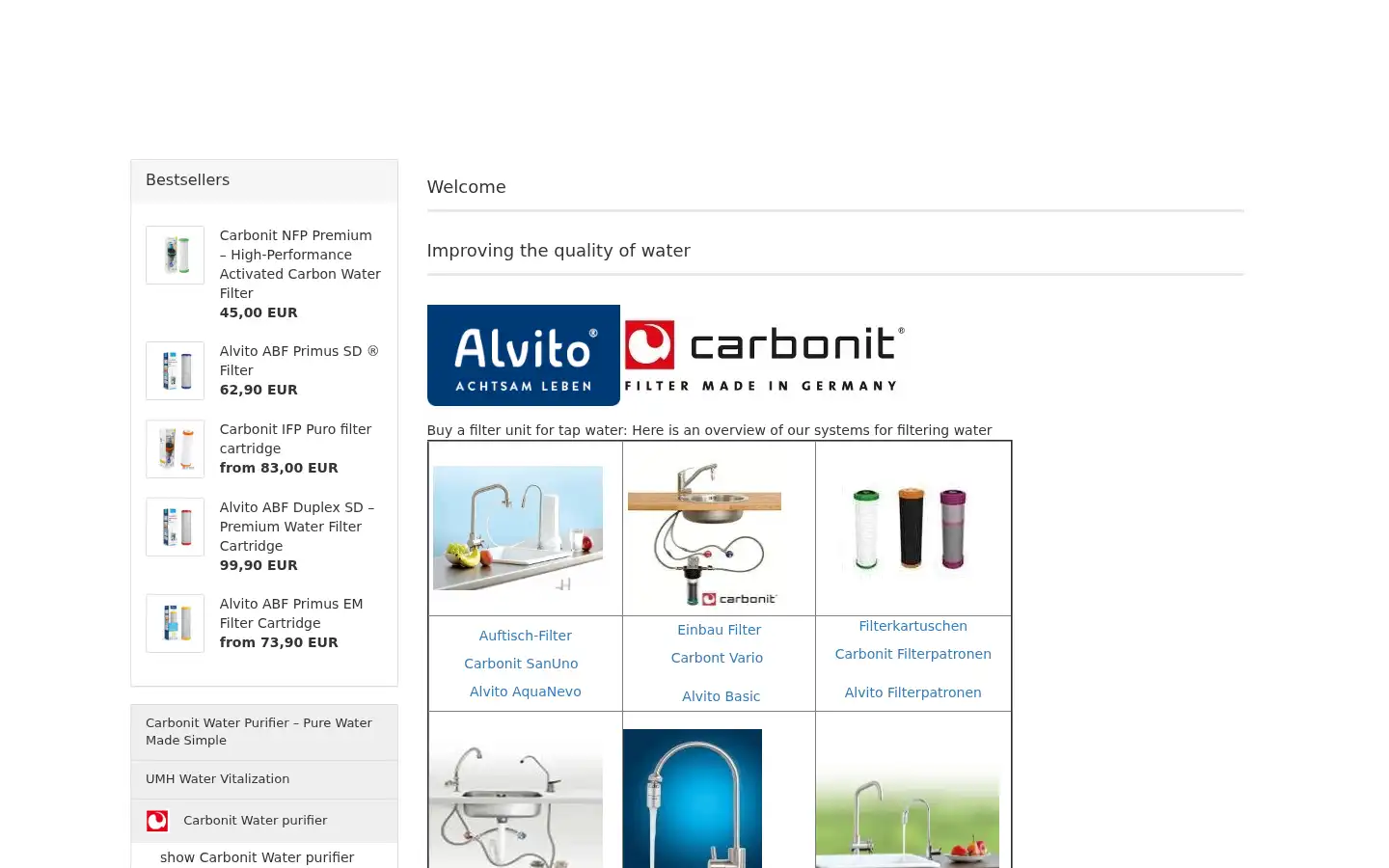Screenshot of wasserfilter-fachhandel.de
