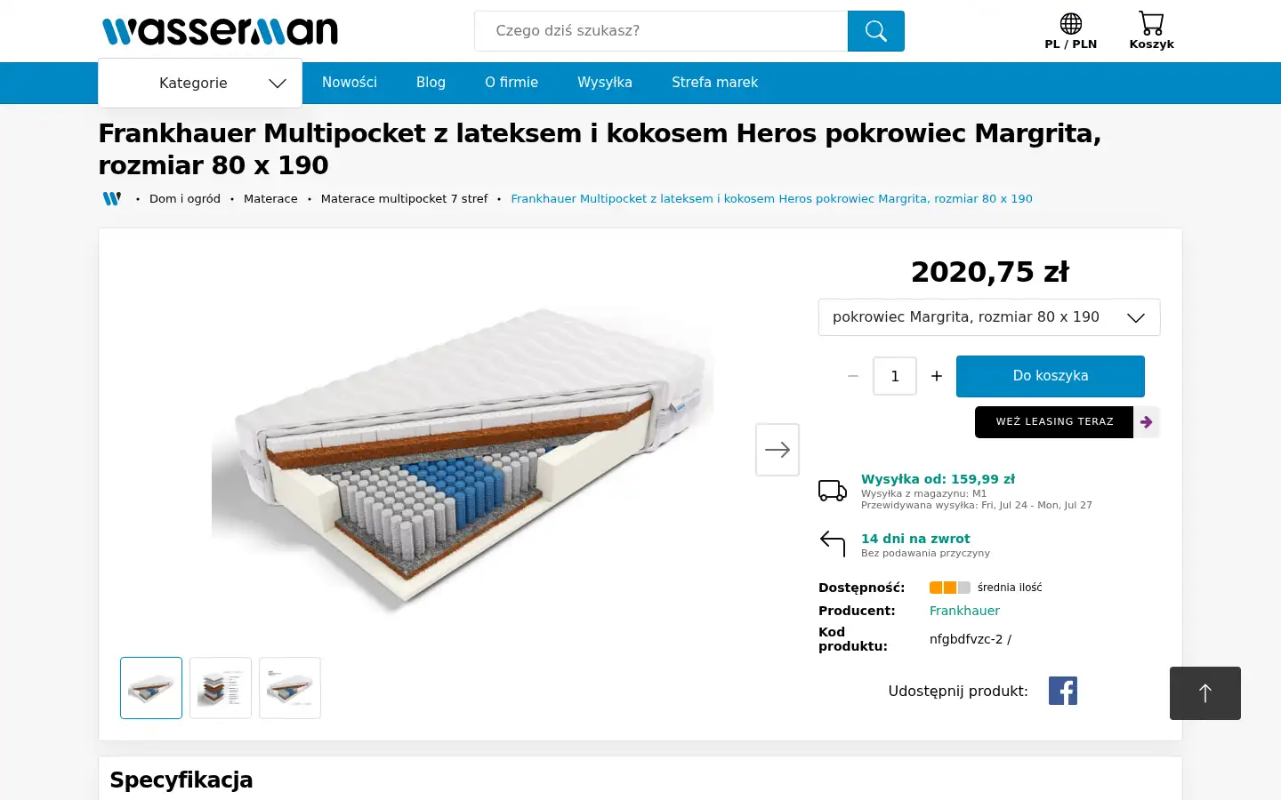 Screenshot of wasserman.eu
