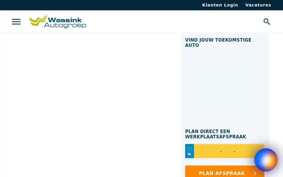 Screenshot of wassinkautogroep.nl
