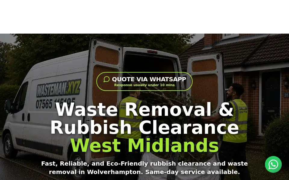 Screenshot of wasteman.xyz
