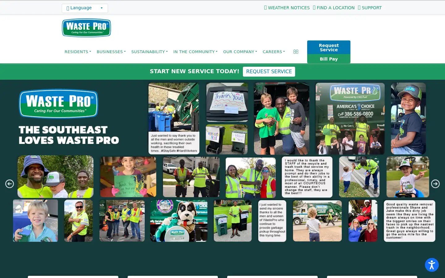 Screenshot of wasteprousa.com