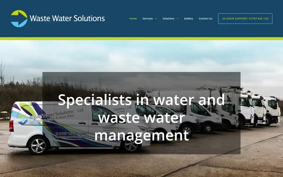 Screenshot of wastewatersolutions.co.uk