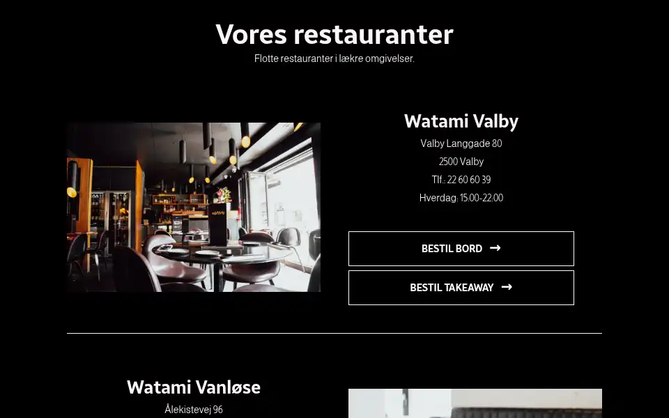 Screenshot of watami.dk