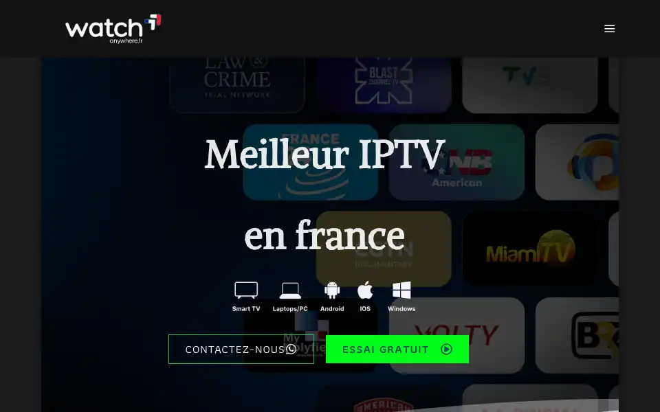 Screenshot of watchanywhere.fr