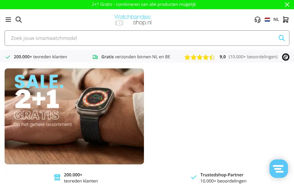 Screenshot of watchbandjes-shop.nl