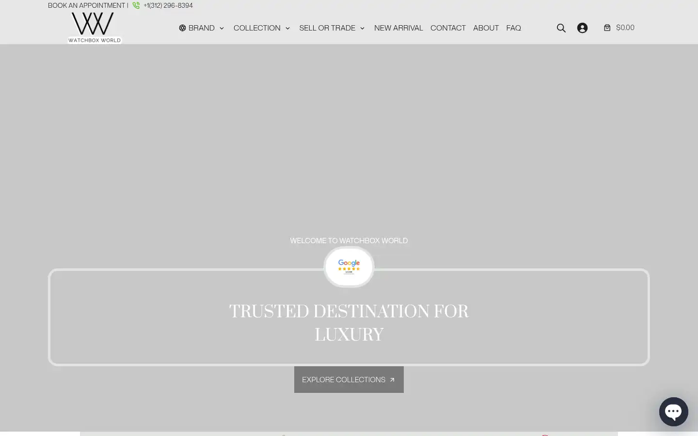 Screenshot of watchboxworld.com