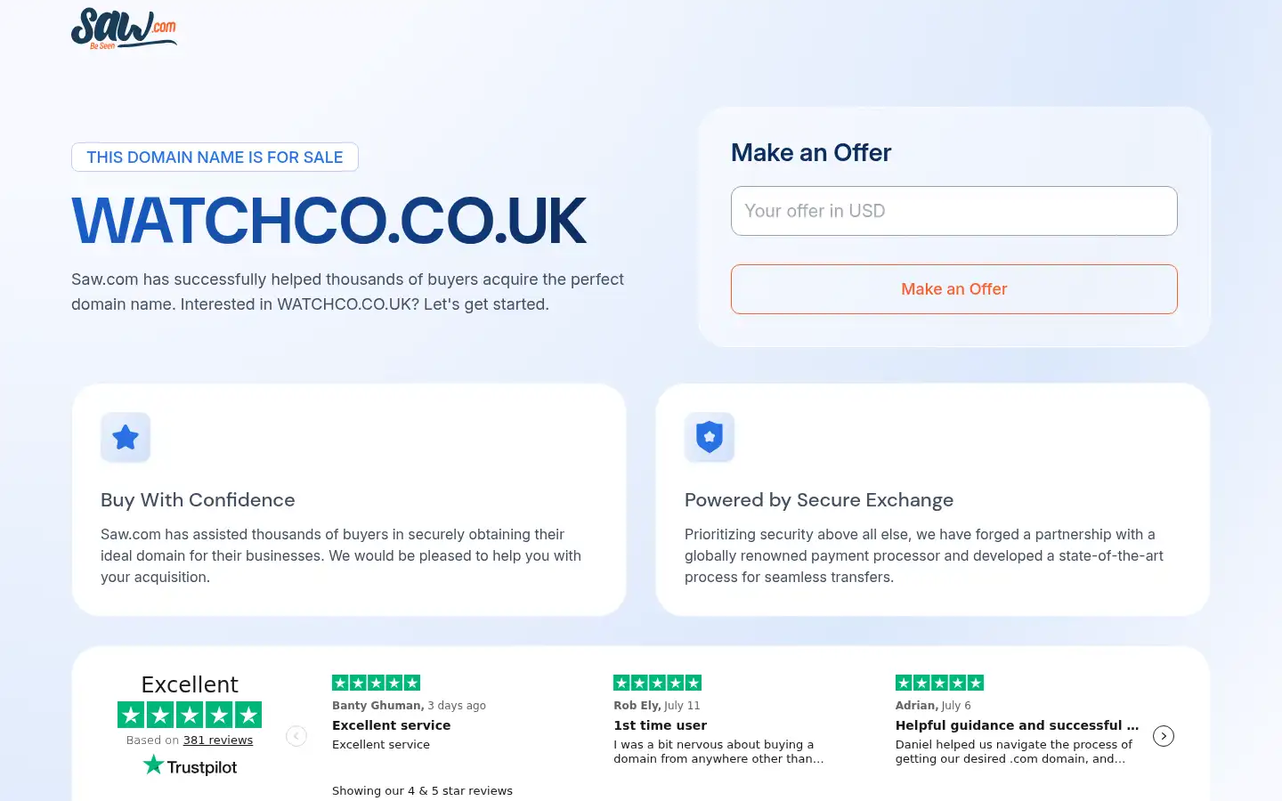Screenshot of watchco.co.uk