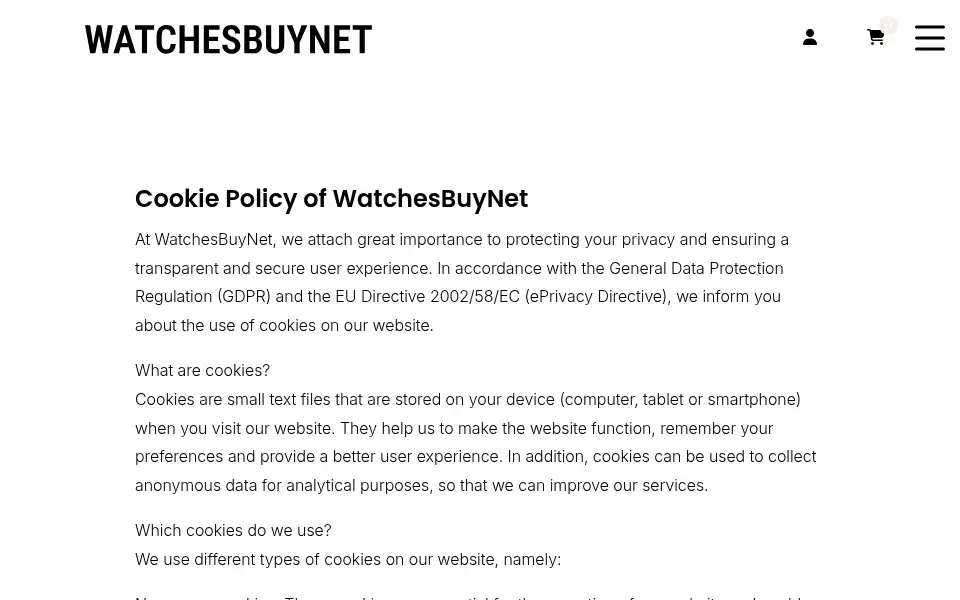 Screenshot of watchesbuynet.nl