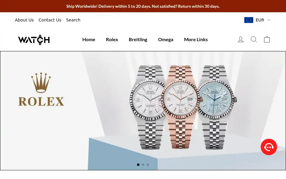 Screenshot of watchespro.to