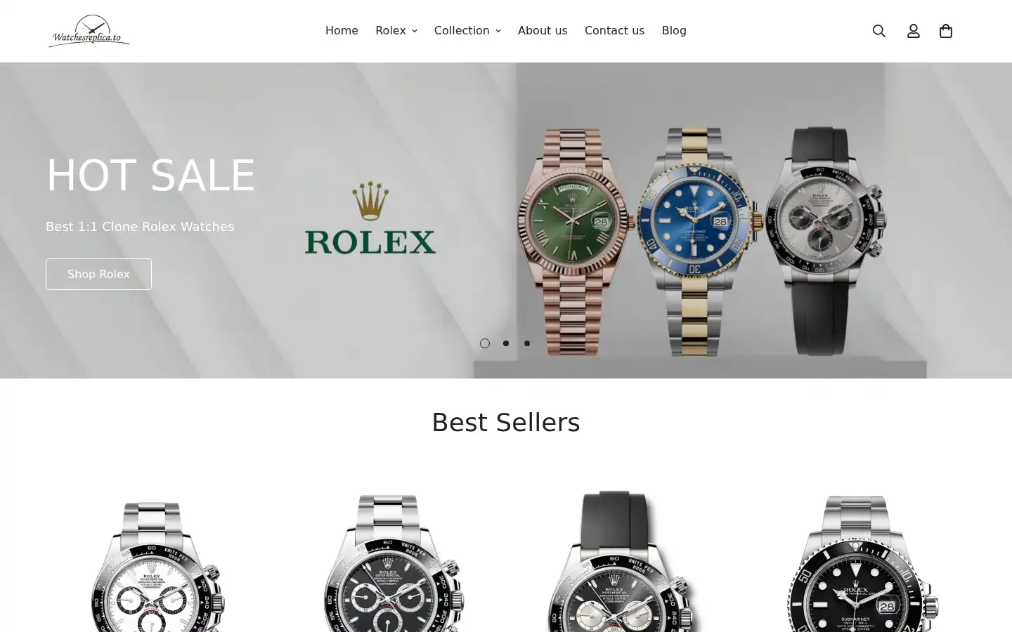 Screenshot of watchesreplica.to