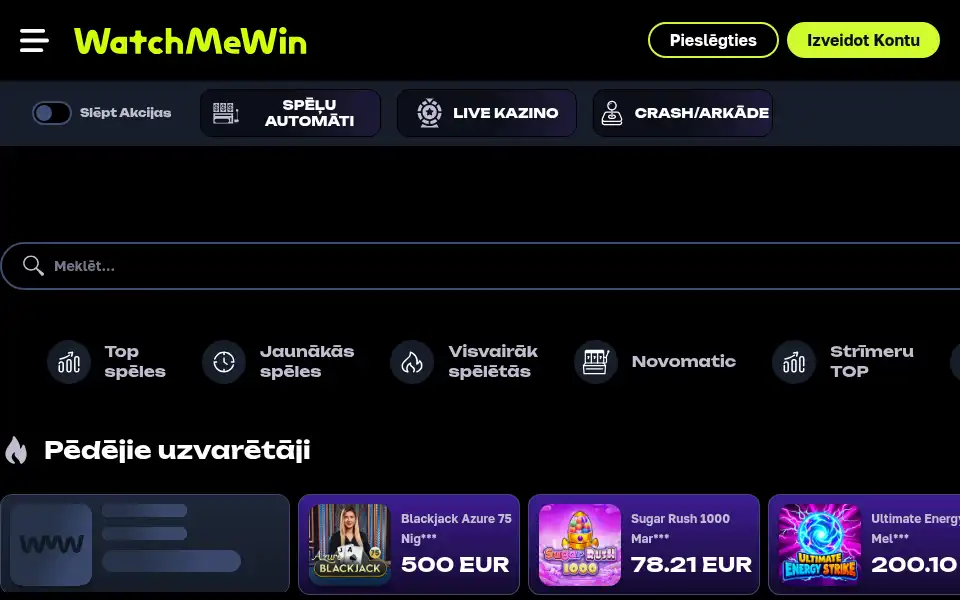 Screenshot of watchmewin7.casino