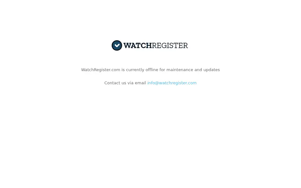 Screenshot of watchregister.com