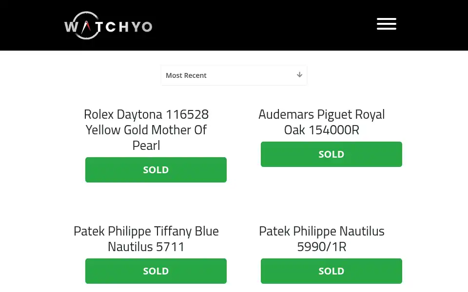 Screenshot of watchyo.com