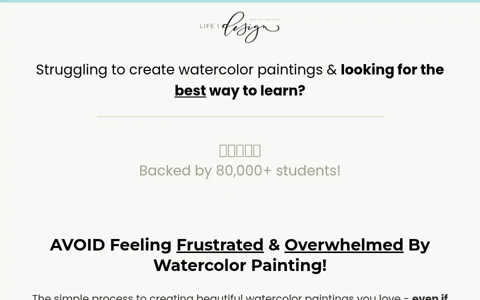 Screenshot of watercolorsmadesimple.com