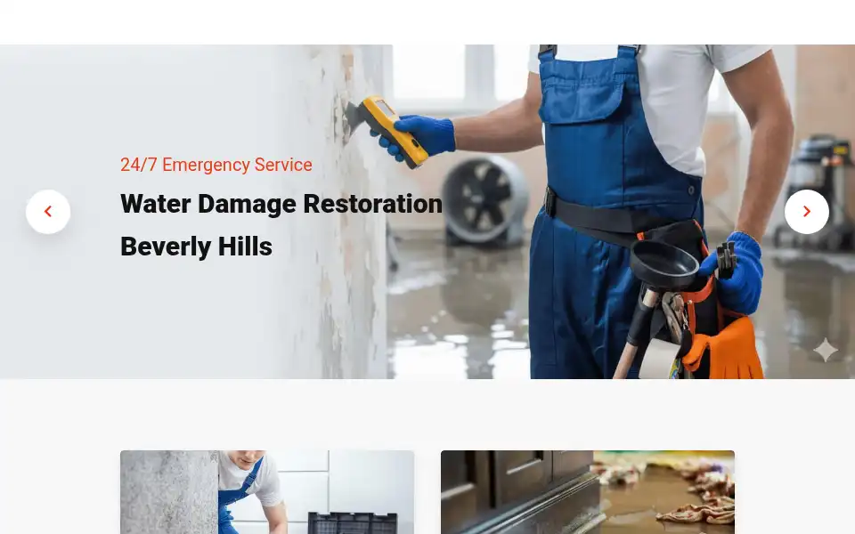 Screenshot of waterdamagebeverlyhills.org