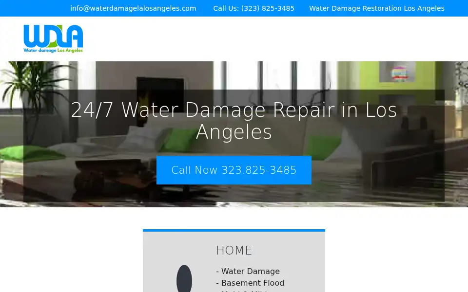 Screenshot of waterdamagelalosangeles.com