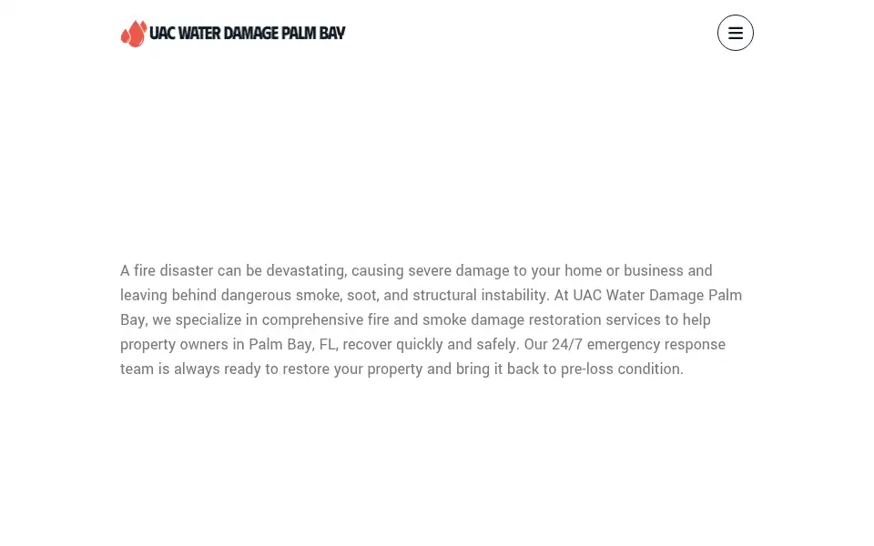 Screenshot of waterdamagepalmbay.com