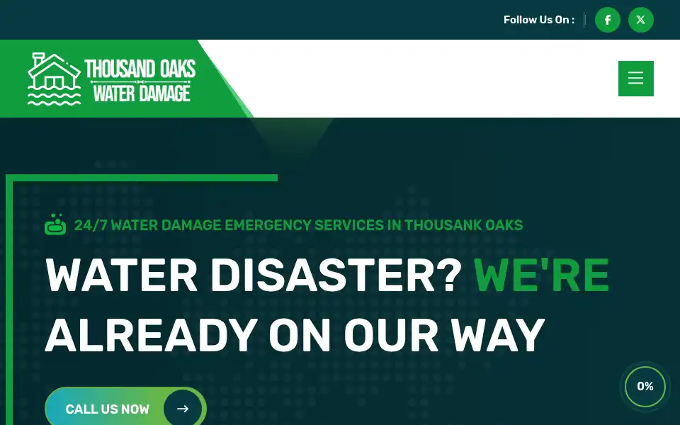 Screenshot of waterdamagethousandoaks.org