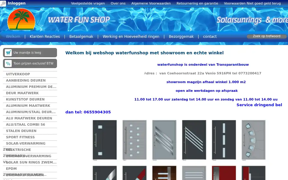 Screenshot of waterfunshop.com