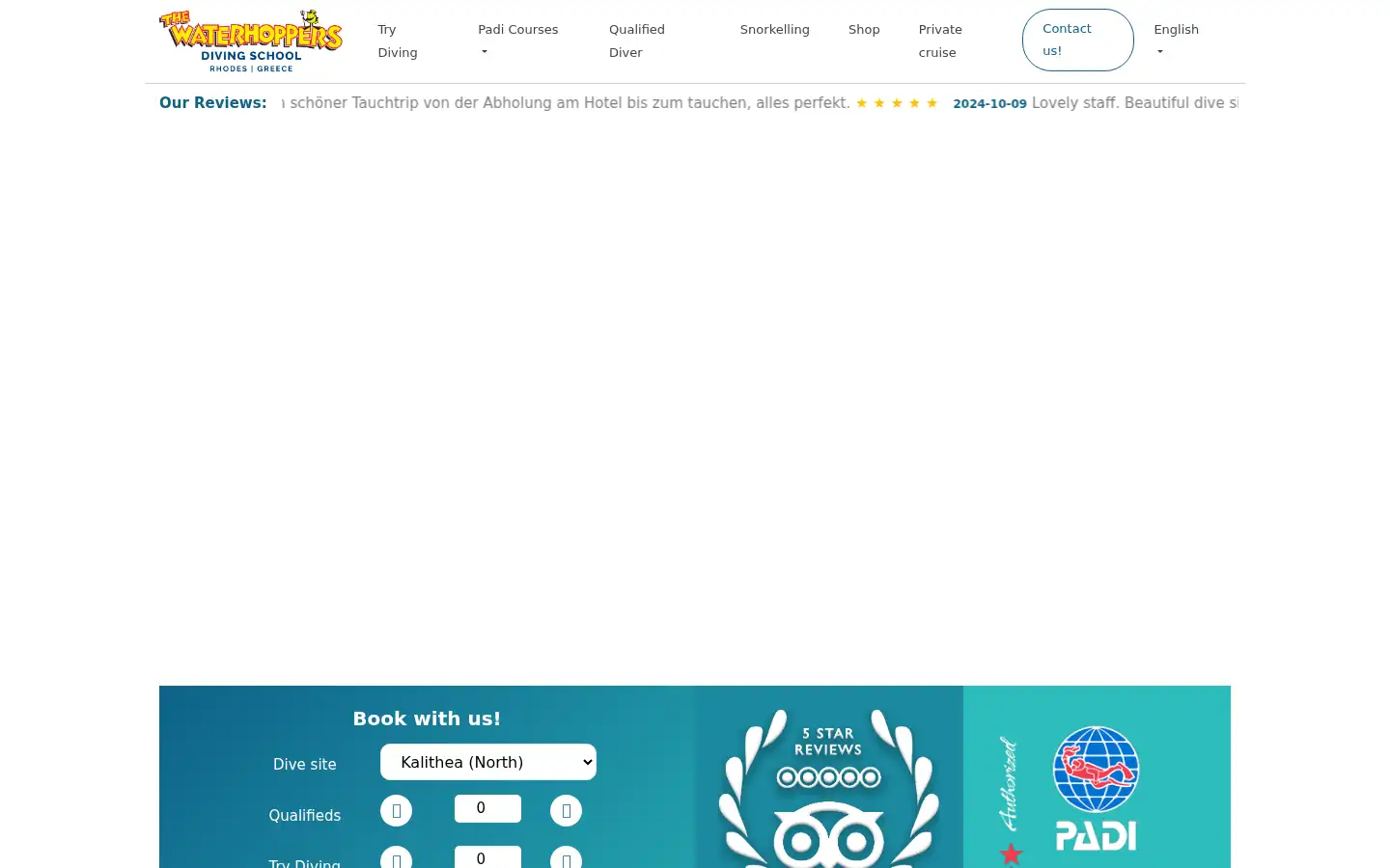 Screenshot of waterhoppers.com