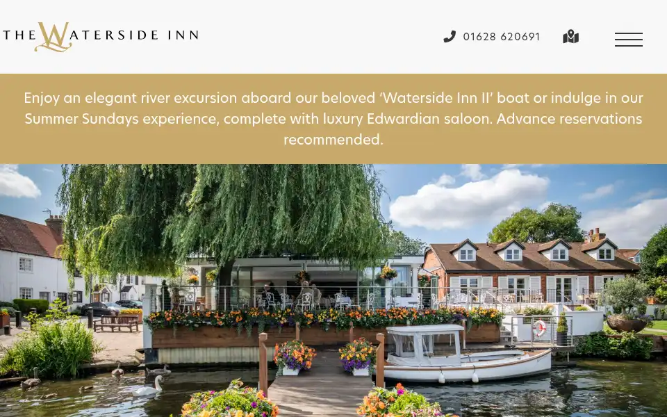 Screenshot of waterside-inn.co.uk