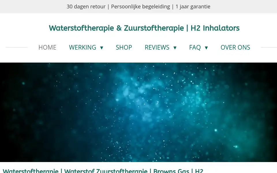 Screenshot of waterstoftherapie.nl
