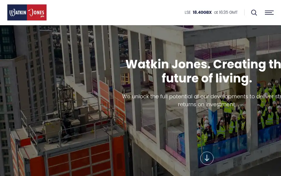 Screenshot of watkinjonesplc.com